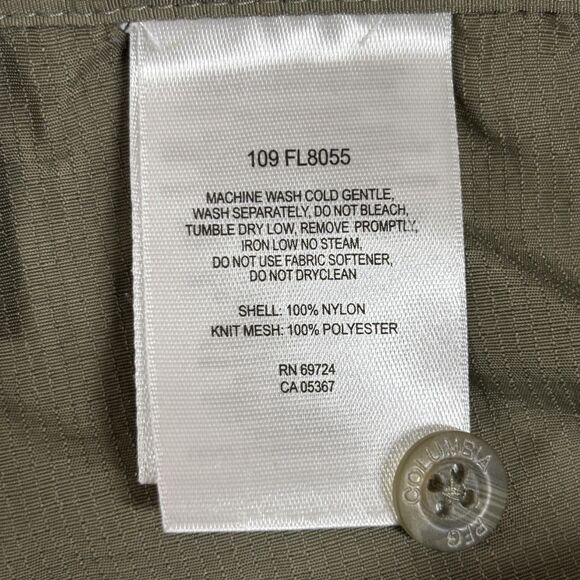 Columbia Aruba III Convertible Pants Women's Large Olive Green Cargo Omni-Shade - Picture 13 of 13